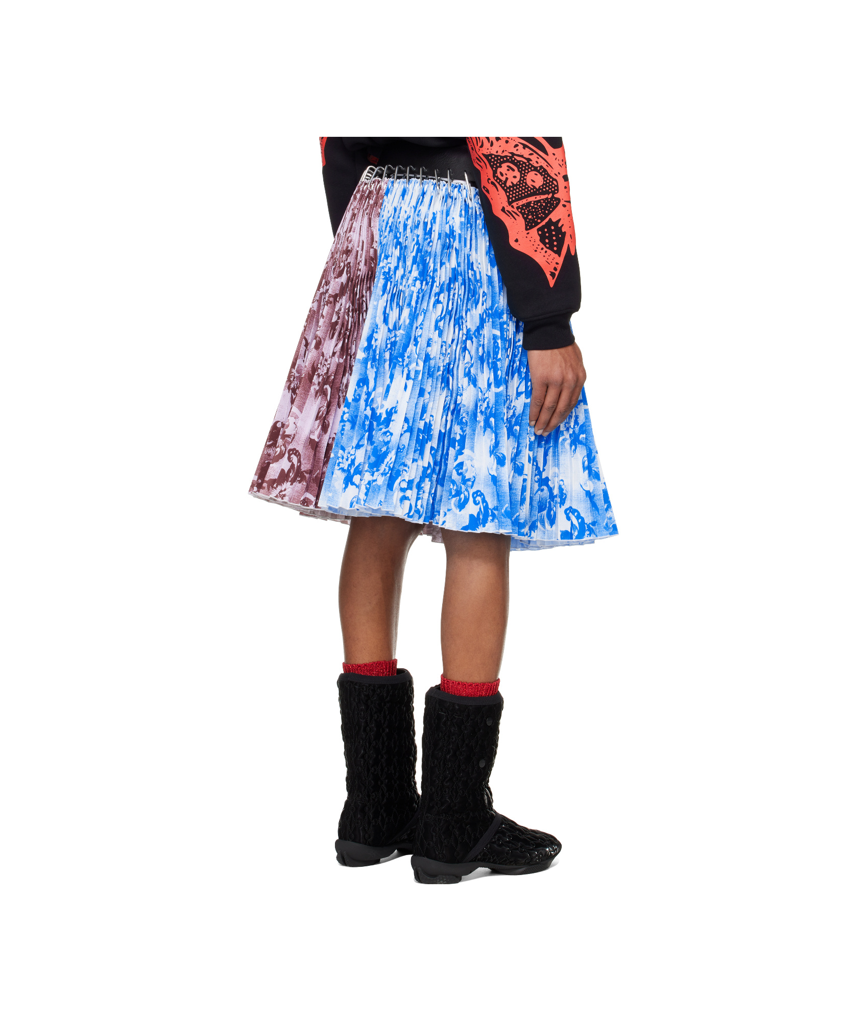 Chopova Lowena Ducky Knee Carabiner Skirt In Multicolor