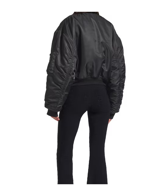 Balenciaga Women's Standard Bomber Jacket In Black In Black