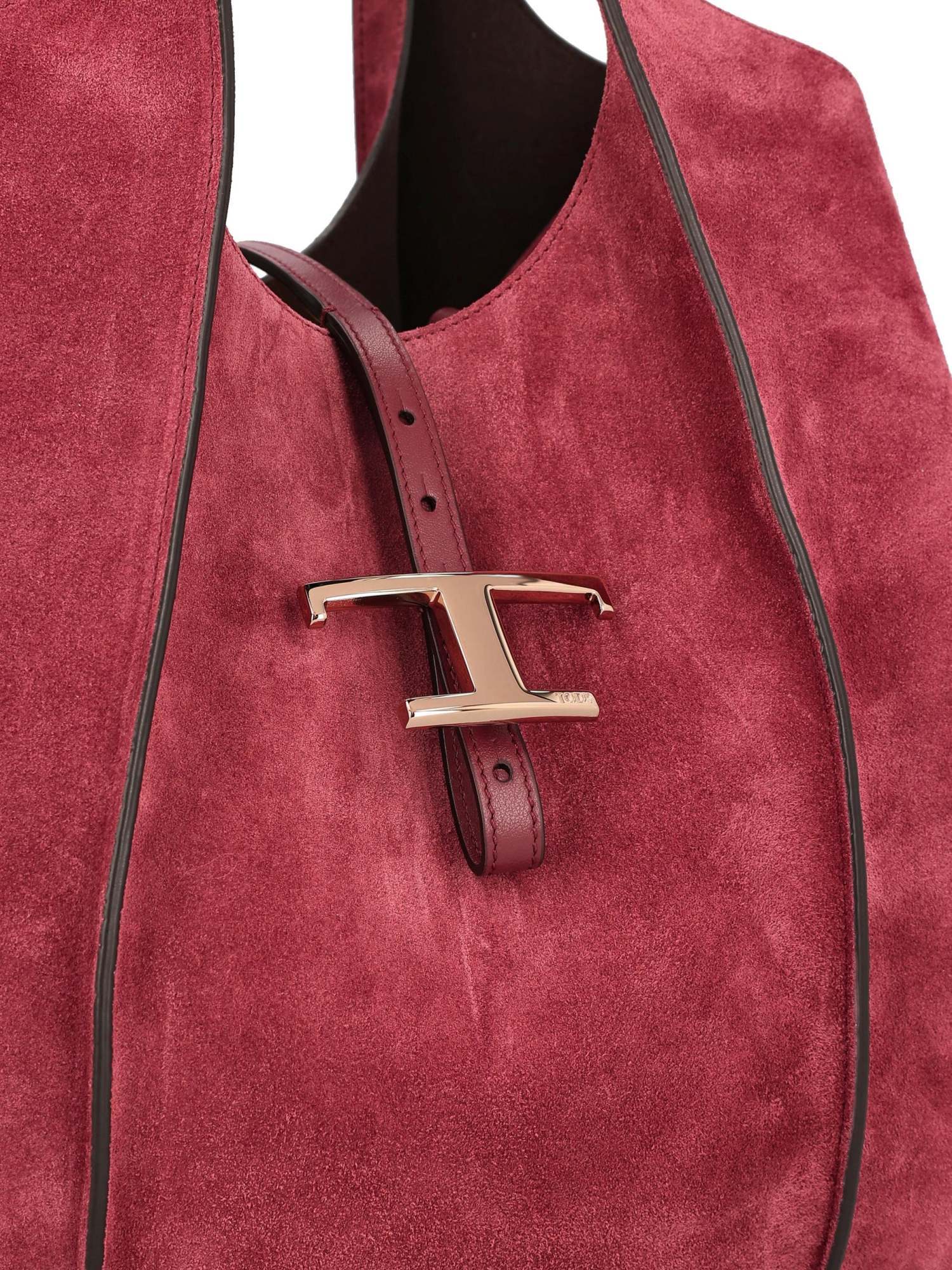 Tod's T Timeless Medium Tote In Red