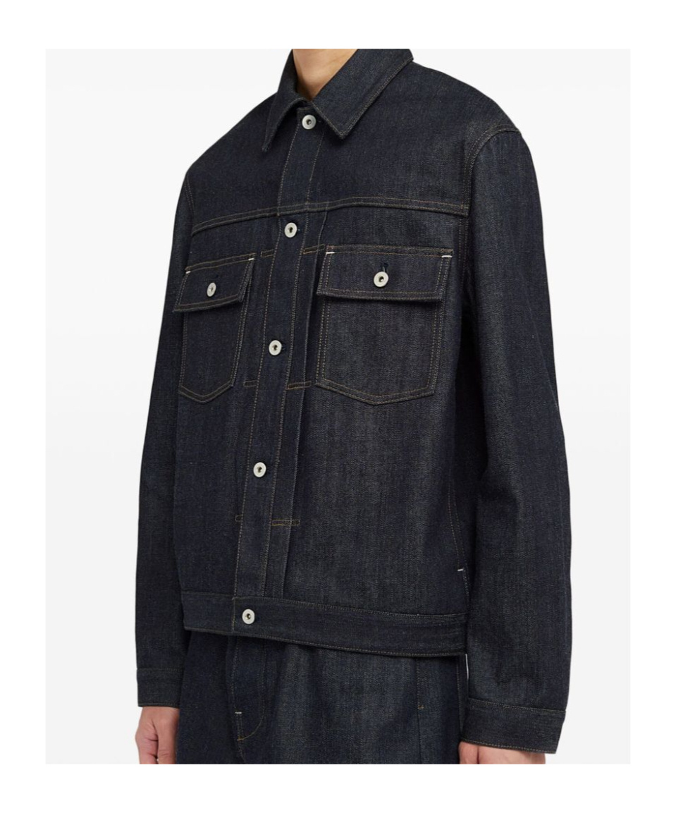 Jil Sander Denim Jacket In Black