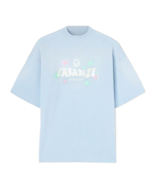 Palm Angels Short-sleeved T-shirt In Blue