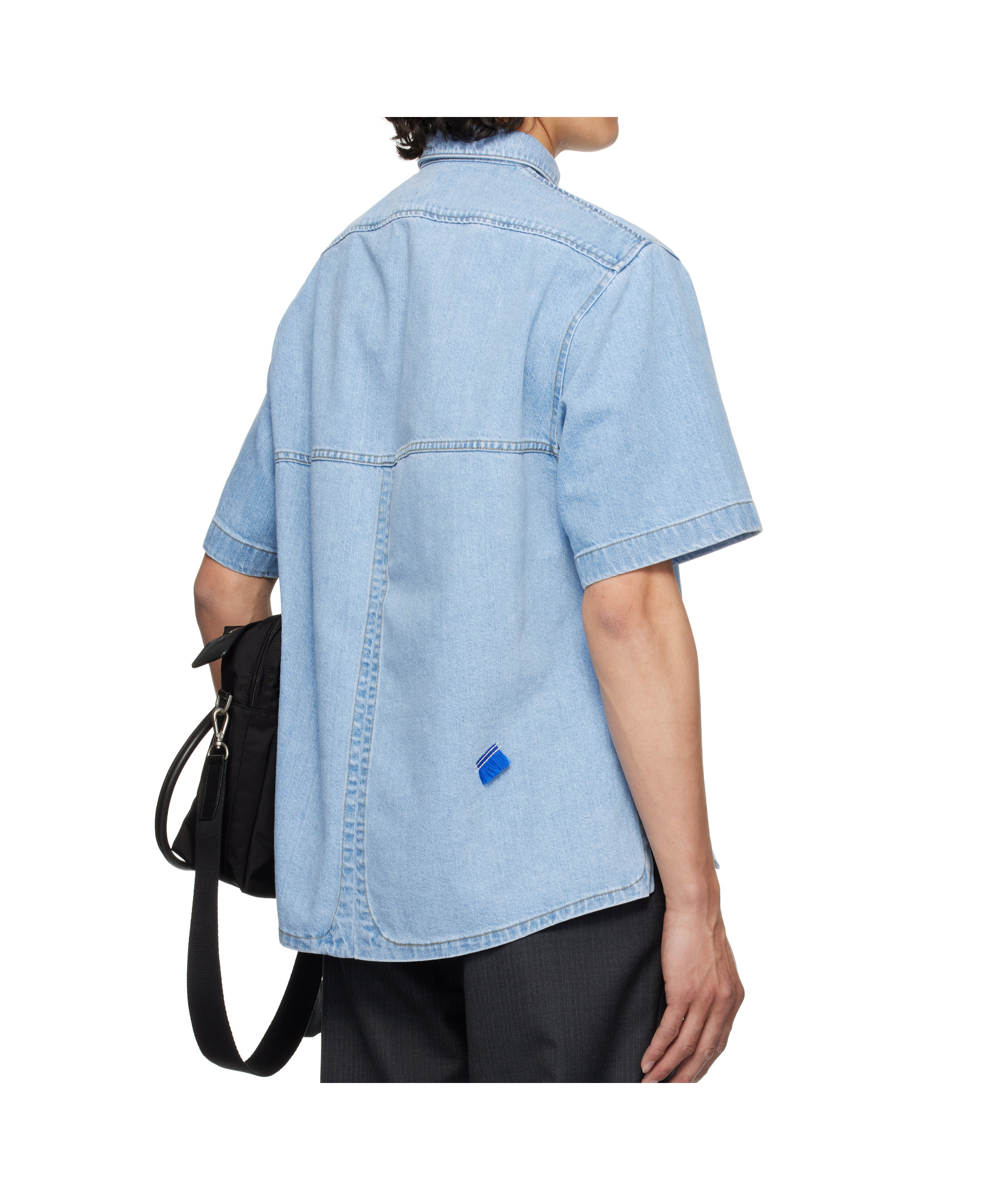 Ader Error Blue Half Sleeve Product. 57 Shirt In Blue