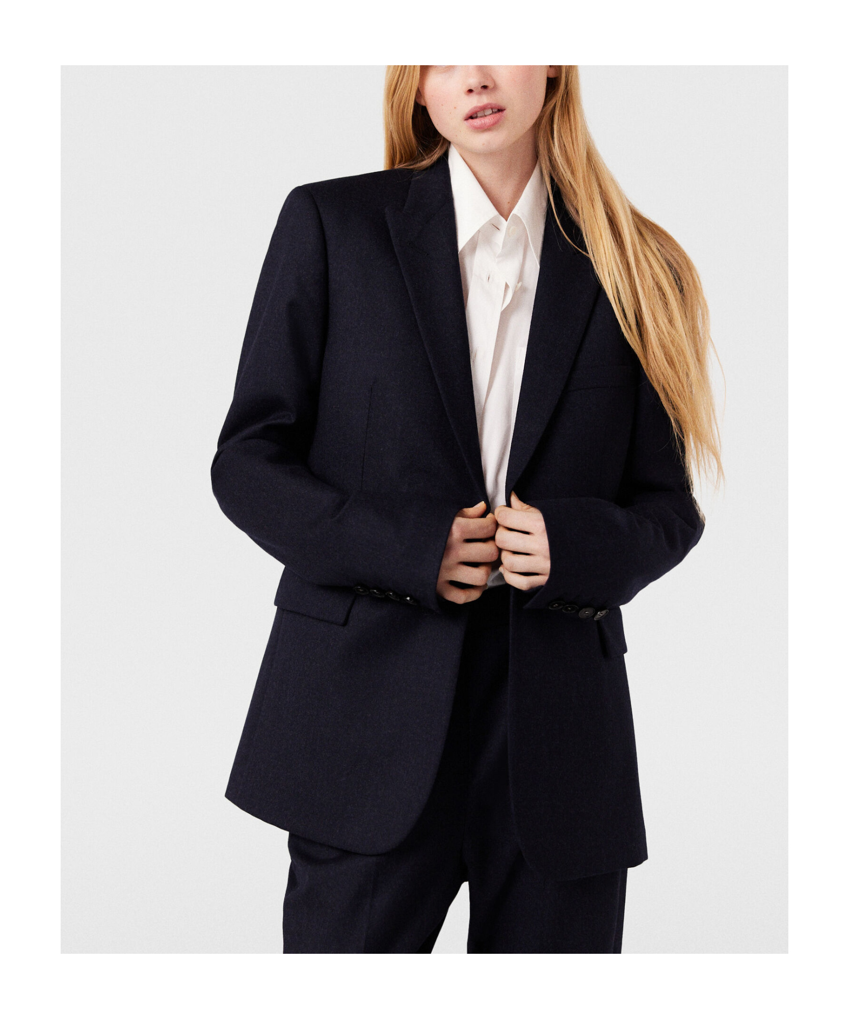 Stella Mccartney Single-breasted Tailored Blazer In Black