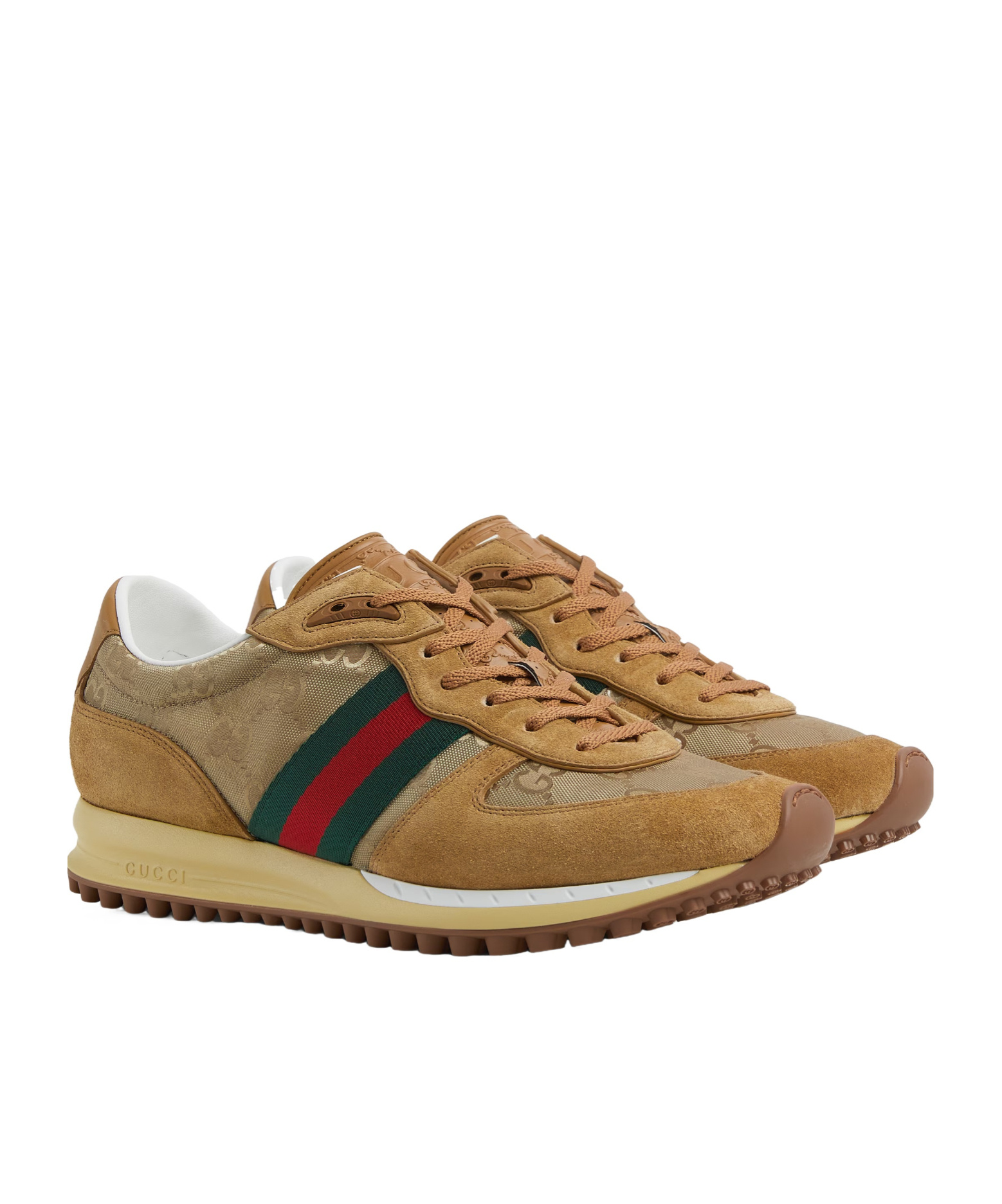 Gucci Men Re-motion Gg Nylon And Suede Sneakers In Multi