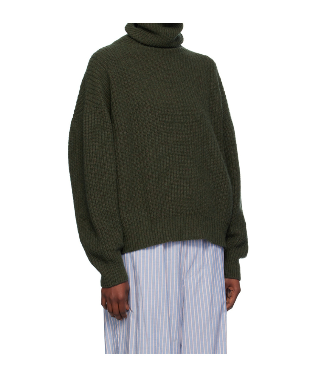 Baserange Green Mea Turtleneck In Green