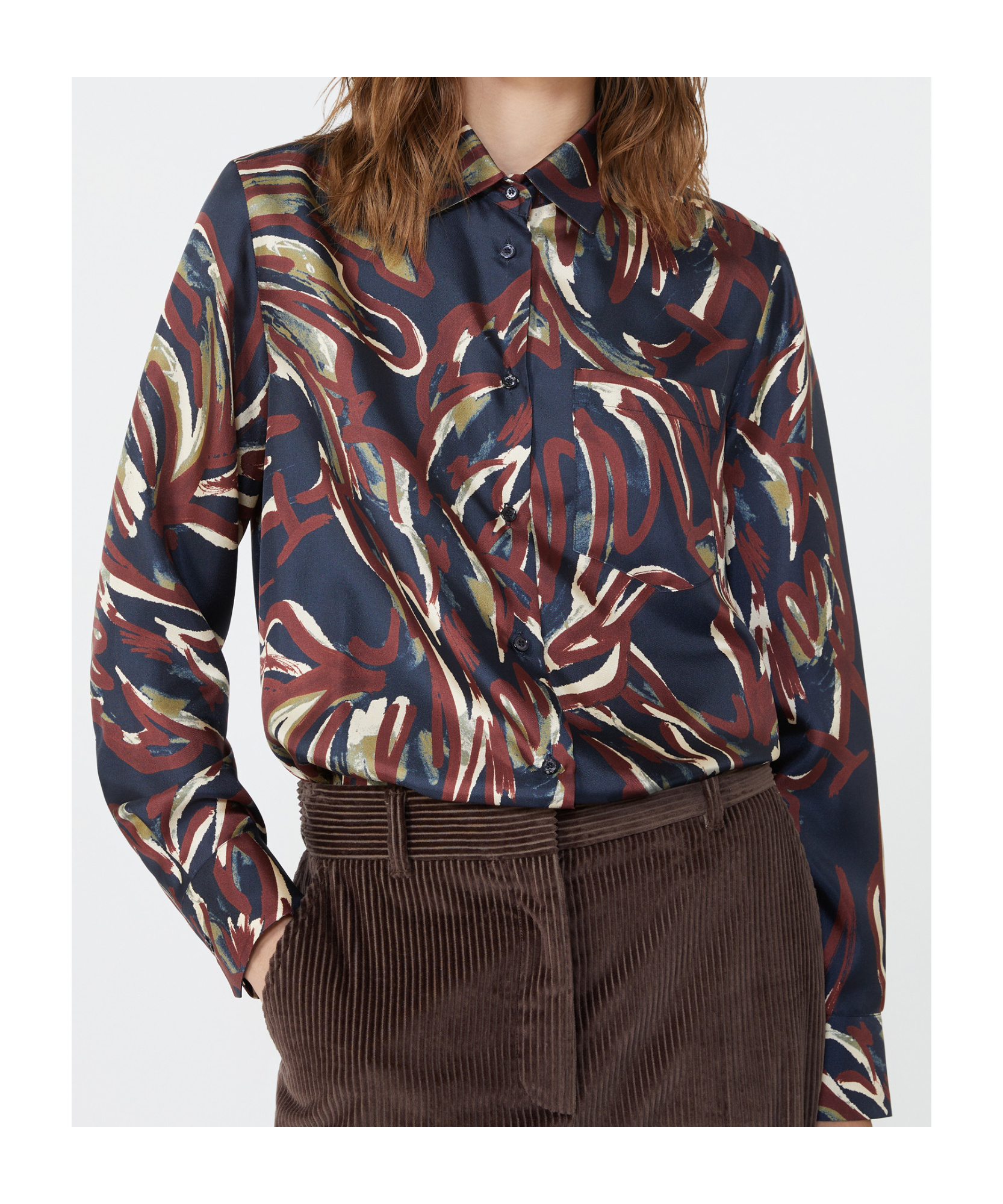 Weekend Max Mara Long-sleeved Shirt In Multi