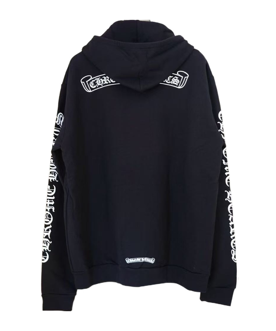 Chrome Hearts Zip-up Hoodie In Black