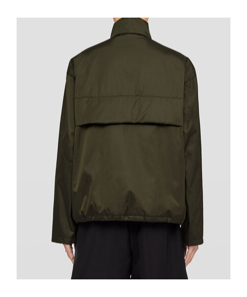 Jil Sander Funnel-neck Padded Jacket In Green
