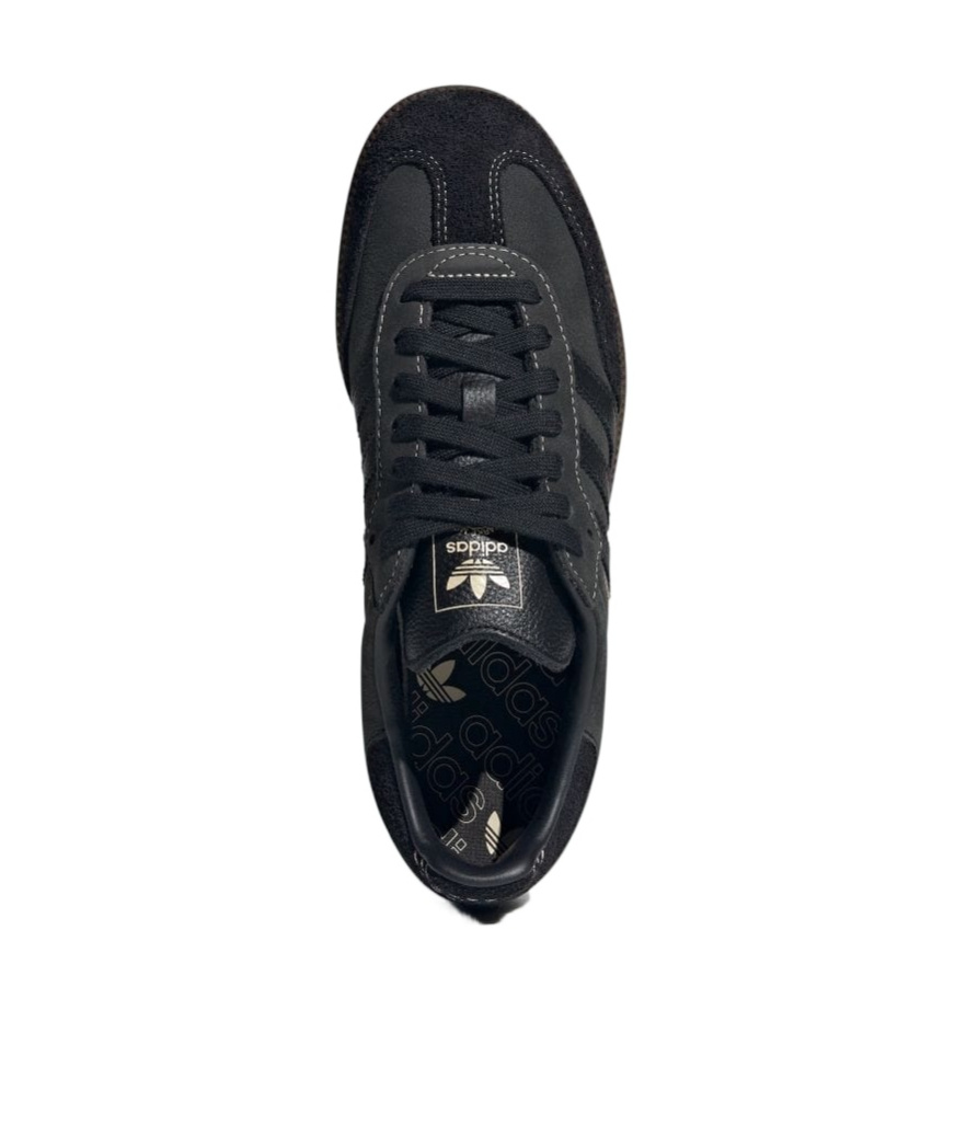 Adidas Originals Samba 'core Black/crystal Sand' Sneakers In Black