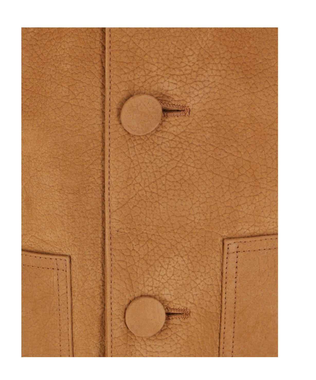 Plan C Shirt Collar Jacket In Brown