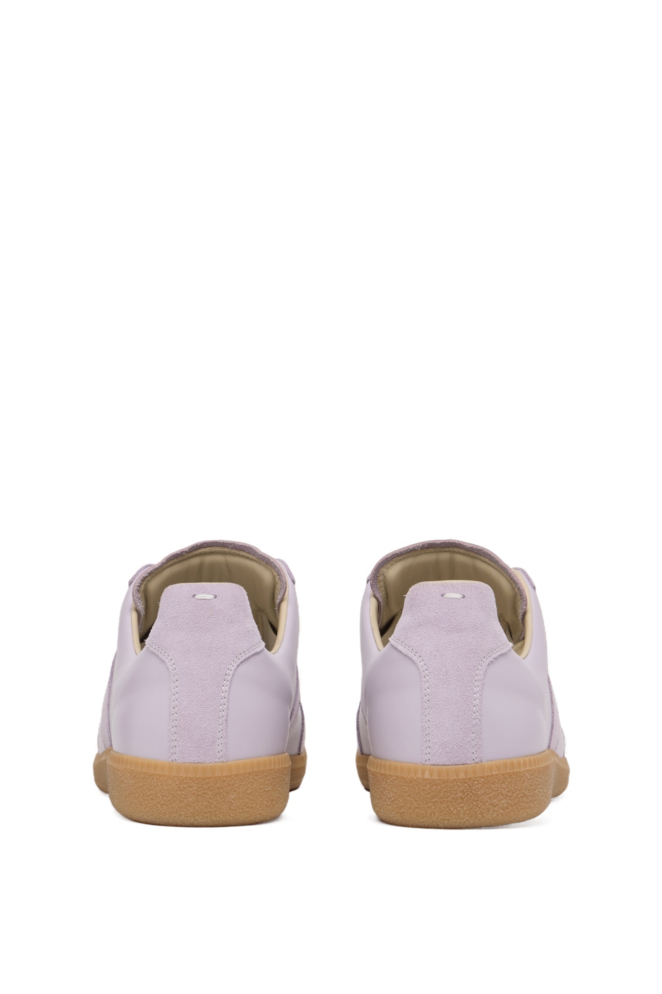 Maison Margiela Leather Replica Sneakers In Purple