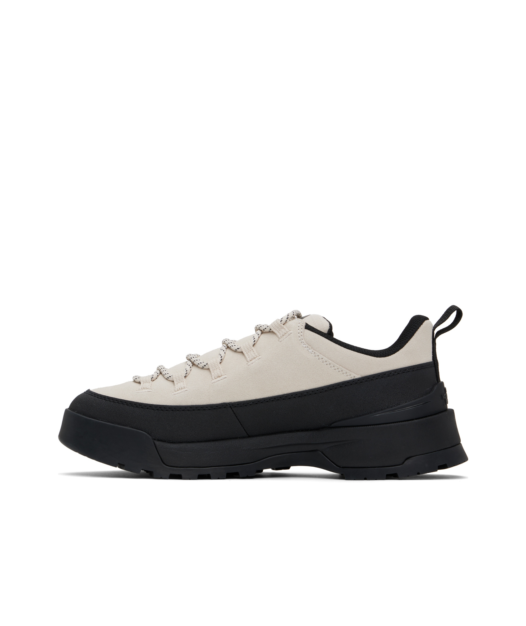 The North Face Off-white Glenclyffe Urban Low Sneakers In White Dune/tnf Black