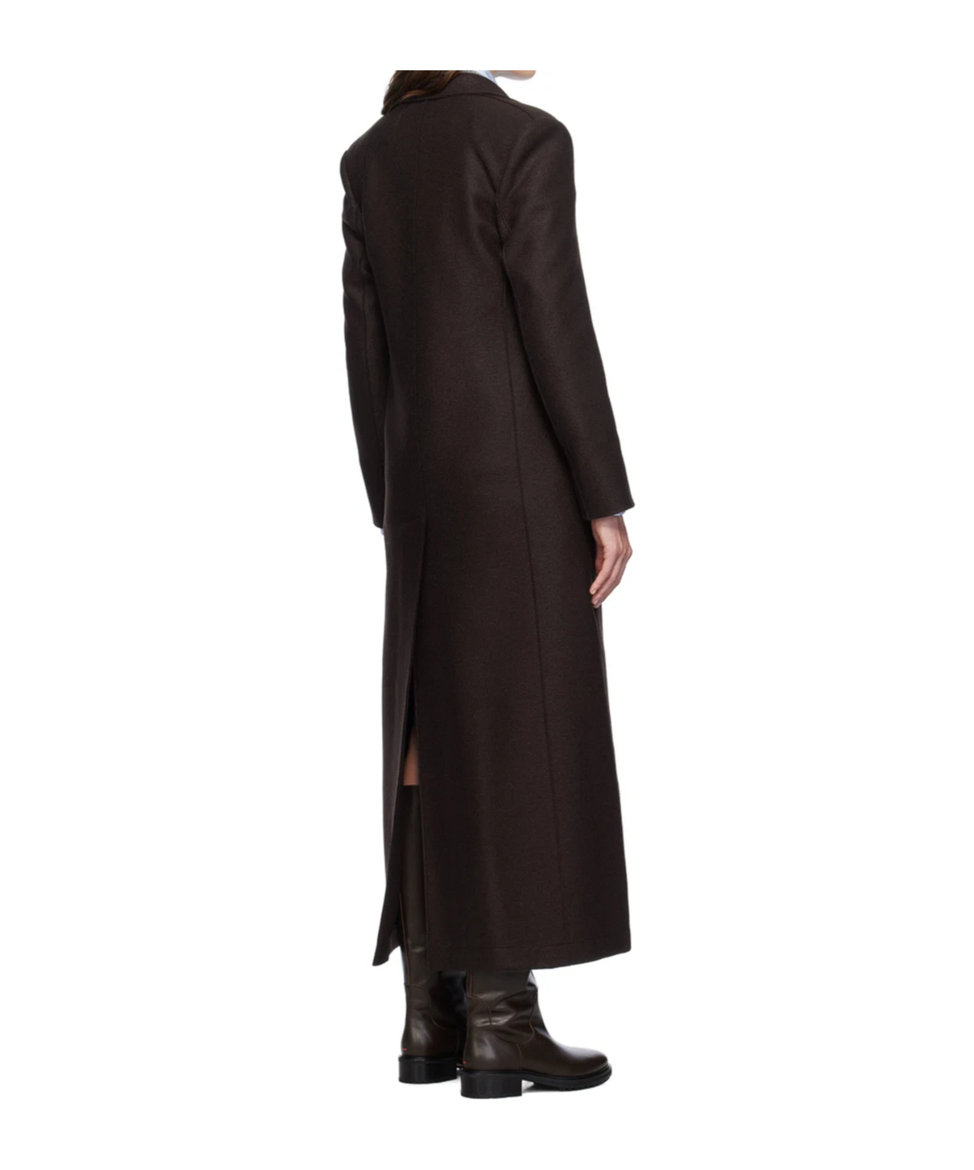HARRIS WHARF LONDON LONG DOUBLE-BREASTED COAT