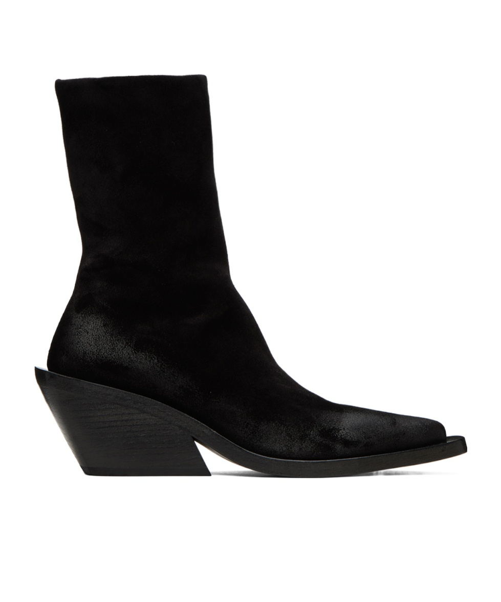 Marsèll Gessetto 90mm Point-toe Leather Ankle Boots In Black