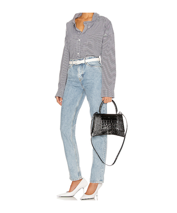 Balenciaga Medium Hourglass Handbag In Black