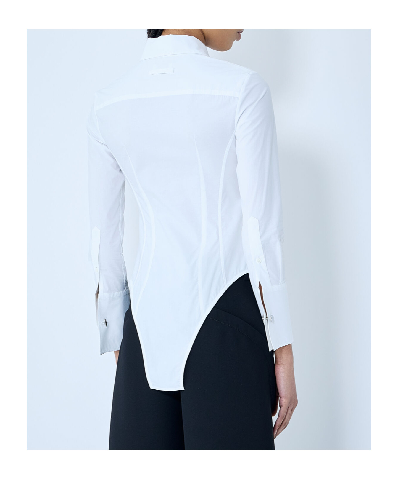 Jean Paul Gaultier Women Corset Shirt In Blue