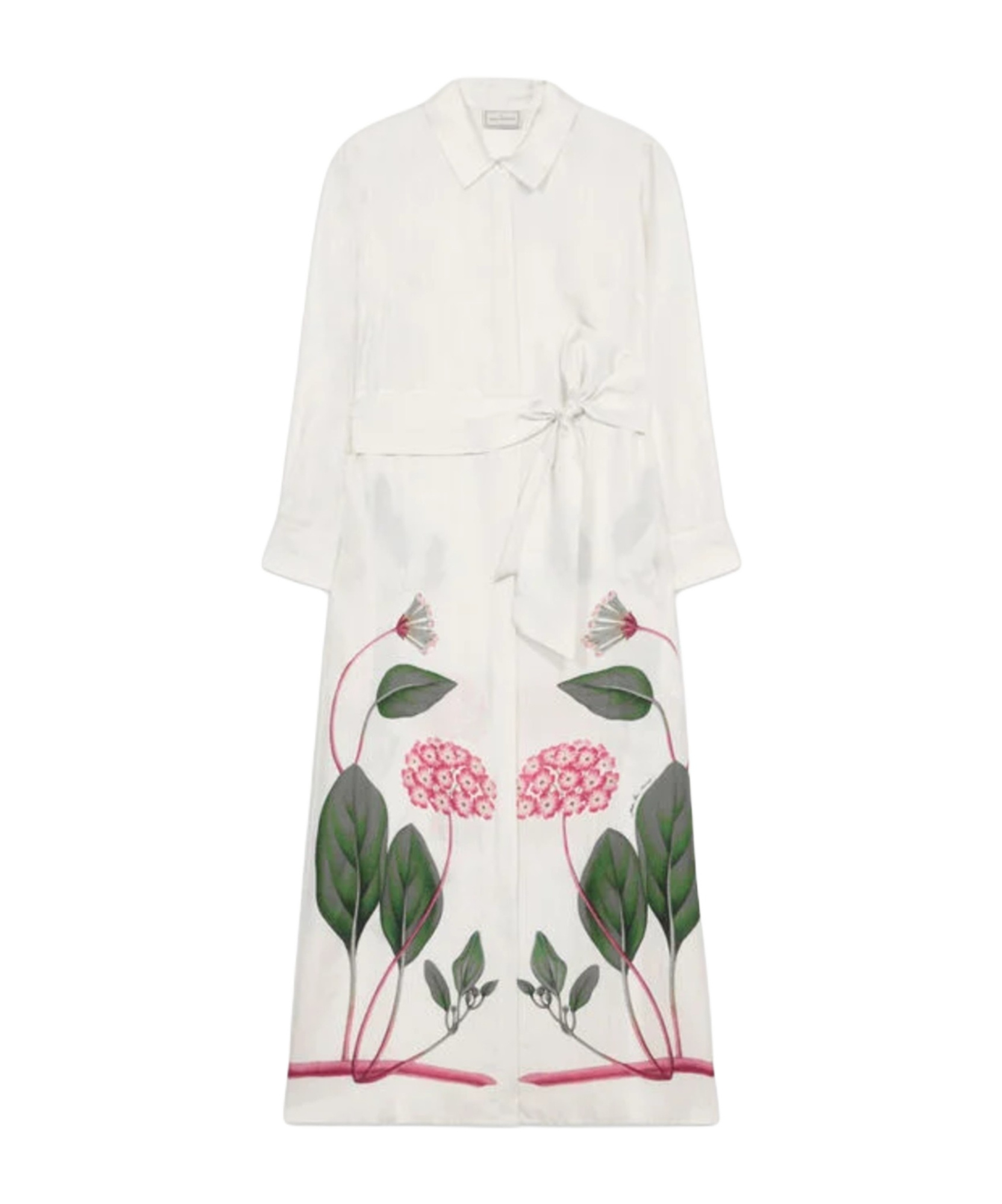 Shop Pierre-louis Mascia Aloegots Maxi Shirt In White