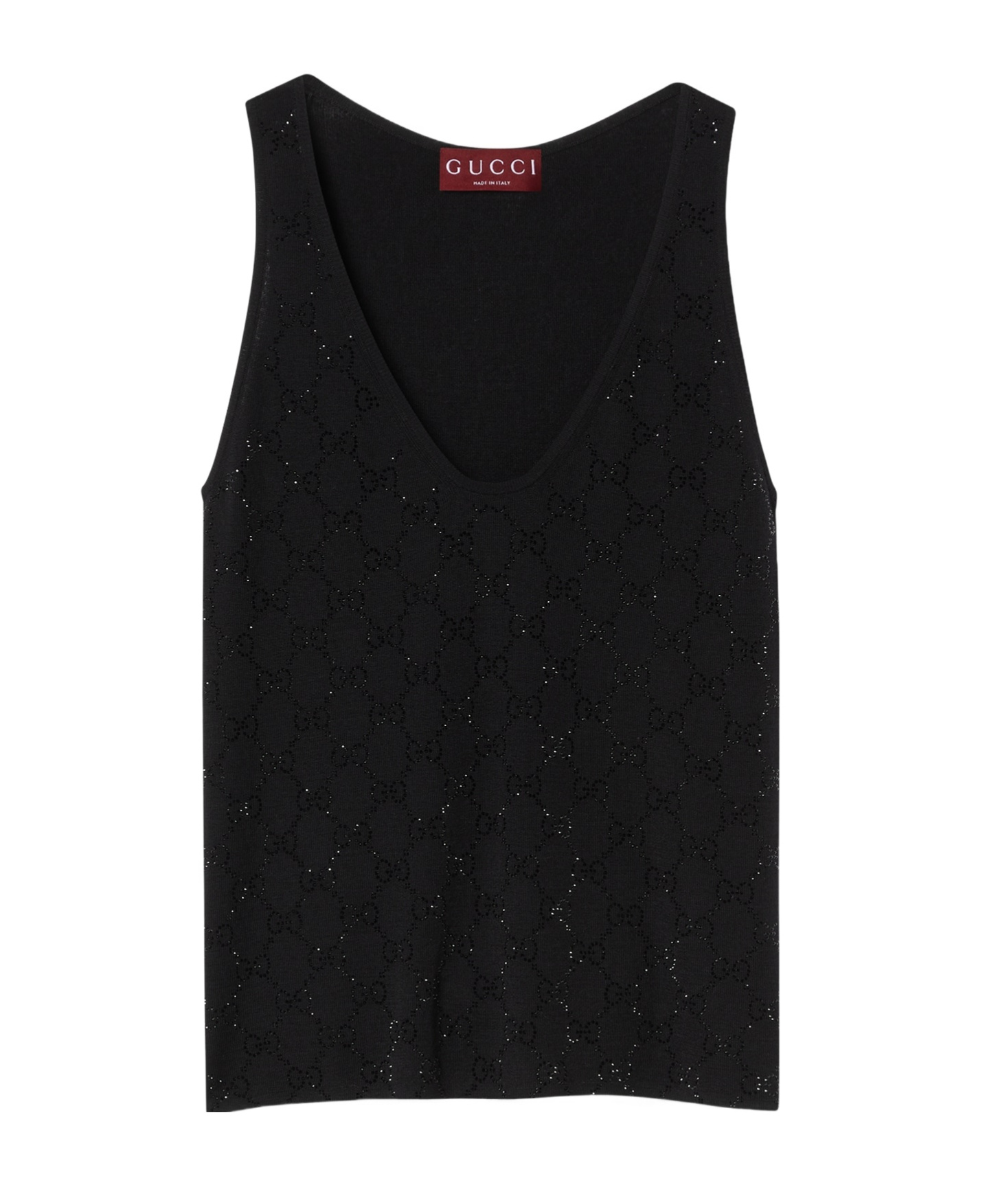 Gucci Sleeveless Vest In Black