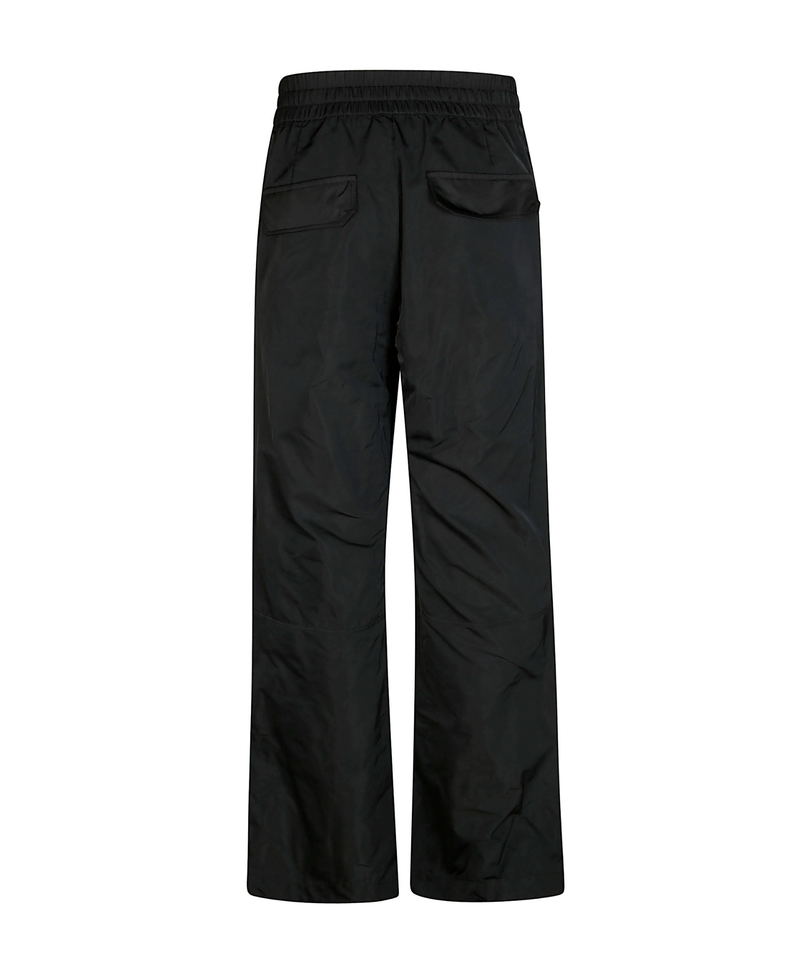 P.a.r.o.s.h Parosh Straight-leg Trousers With Elastic Waistband And Functional Pockets In Black