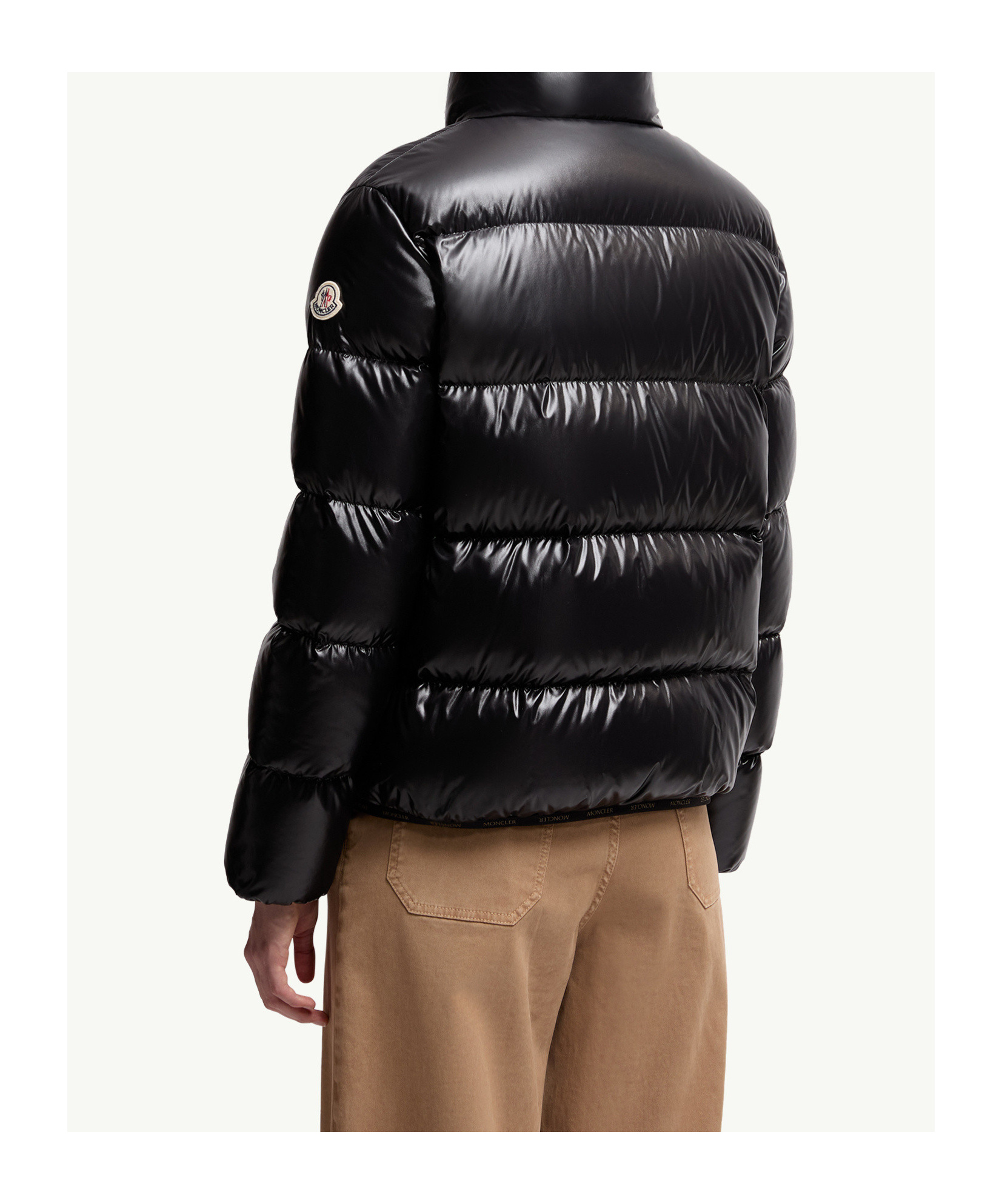 Moncler Abbadia Short Down Jacket In Black