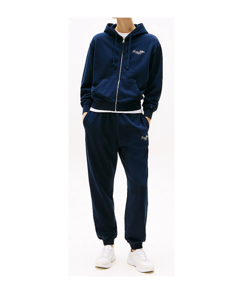 TOMMY HILFIGER LOGO ZIP-THRU HOODY