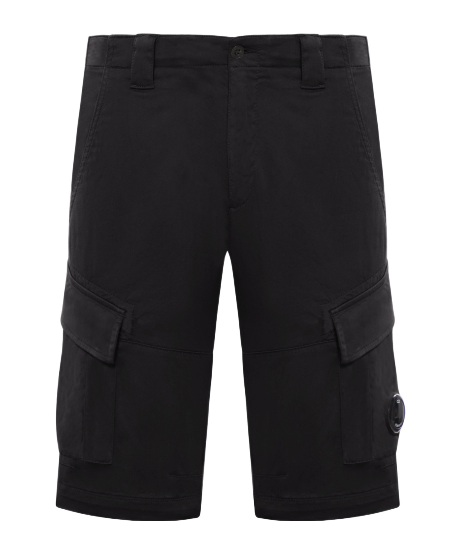 C.p. Company C. P. Company Man Shorts & Bermuda Shorts Midnight Blue Size 30 Cotton, Elastane In Black