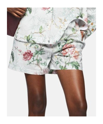 Attico Printed Shorts In White