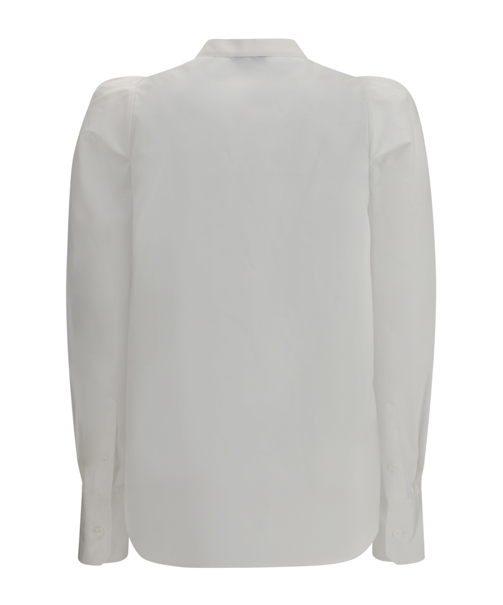 Alexander Mcqueen Long Sleeved Buttoned Shirt In White
