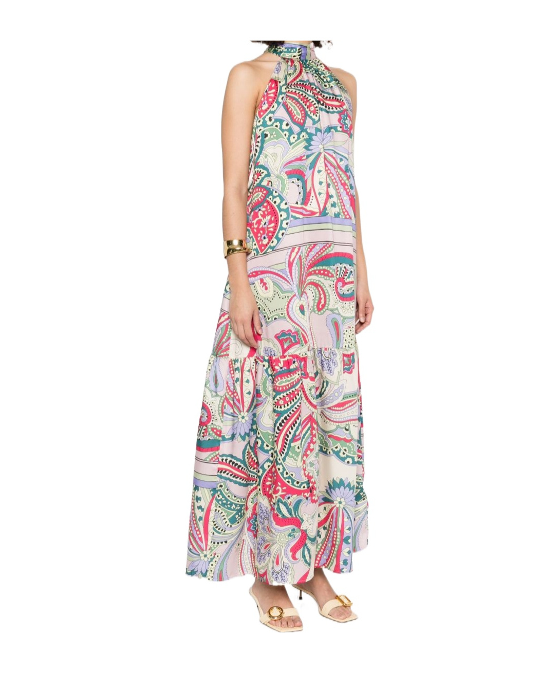 Shop Liu •jo Floral-print Maxi Dress In Multicolor