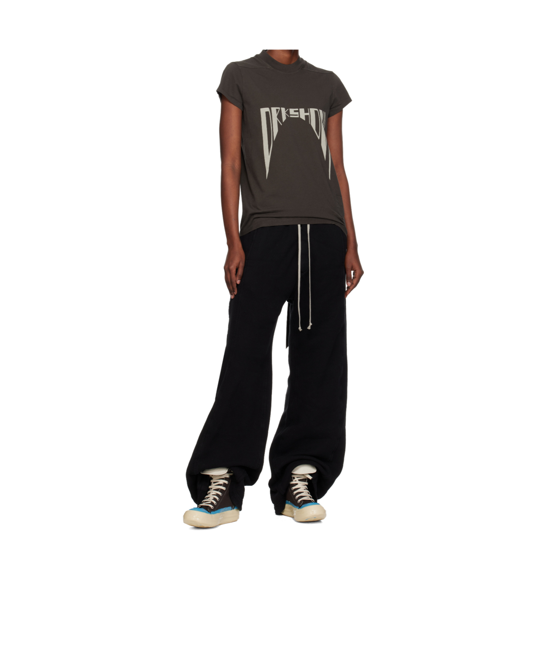 Rick Owens Drkshdw Concordians Sneaks High-top Casual Sneakers In Brown