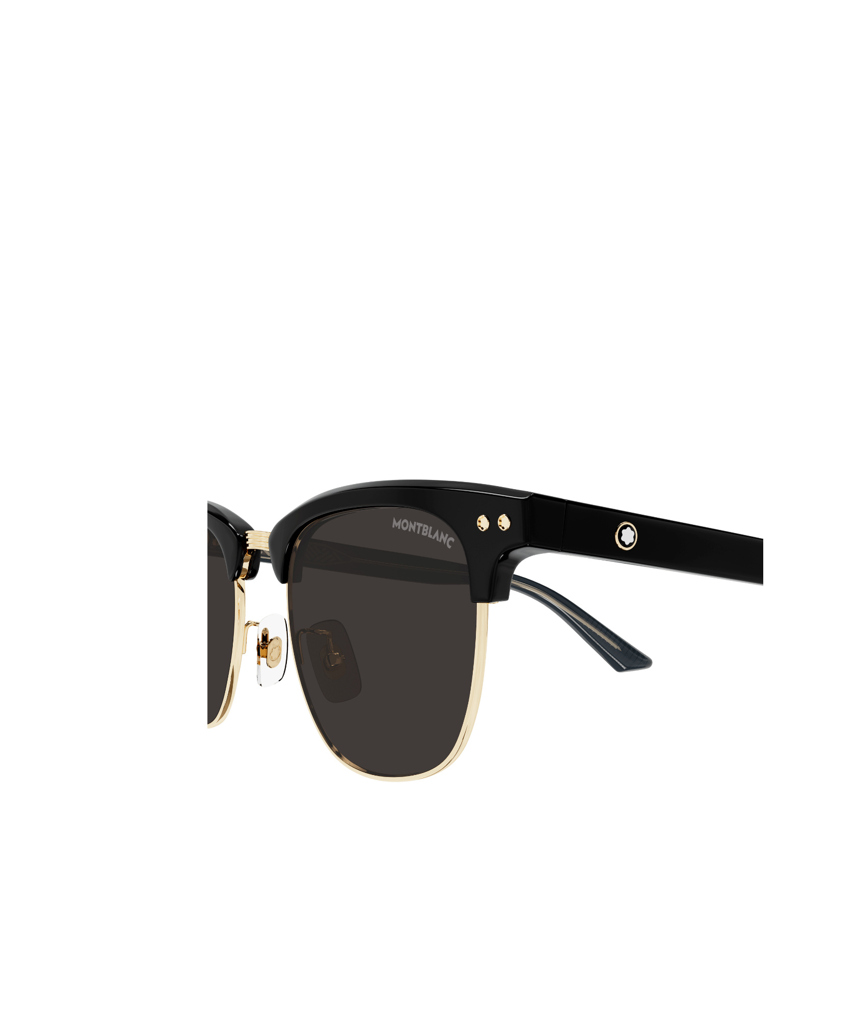 Montblanc Square-frame Sunglasses In Black