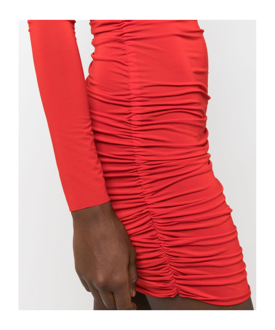 Giuseppe Di Morabito Cowl-neck Ruched Minidress