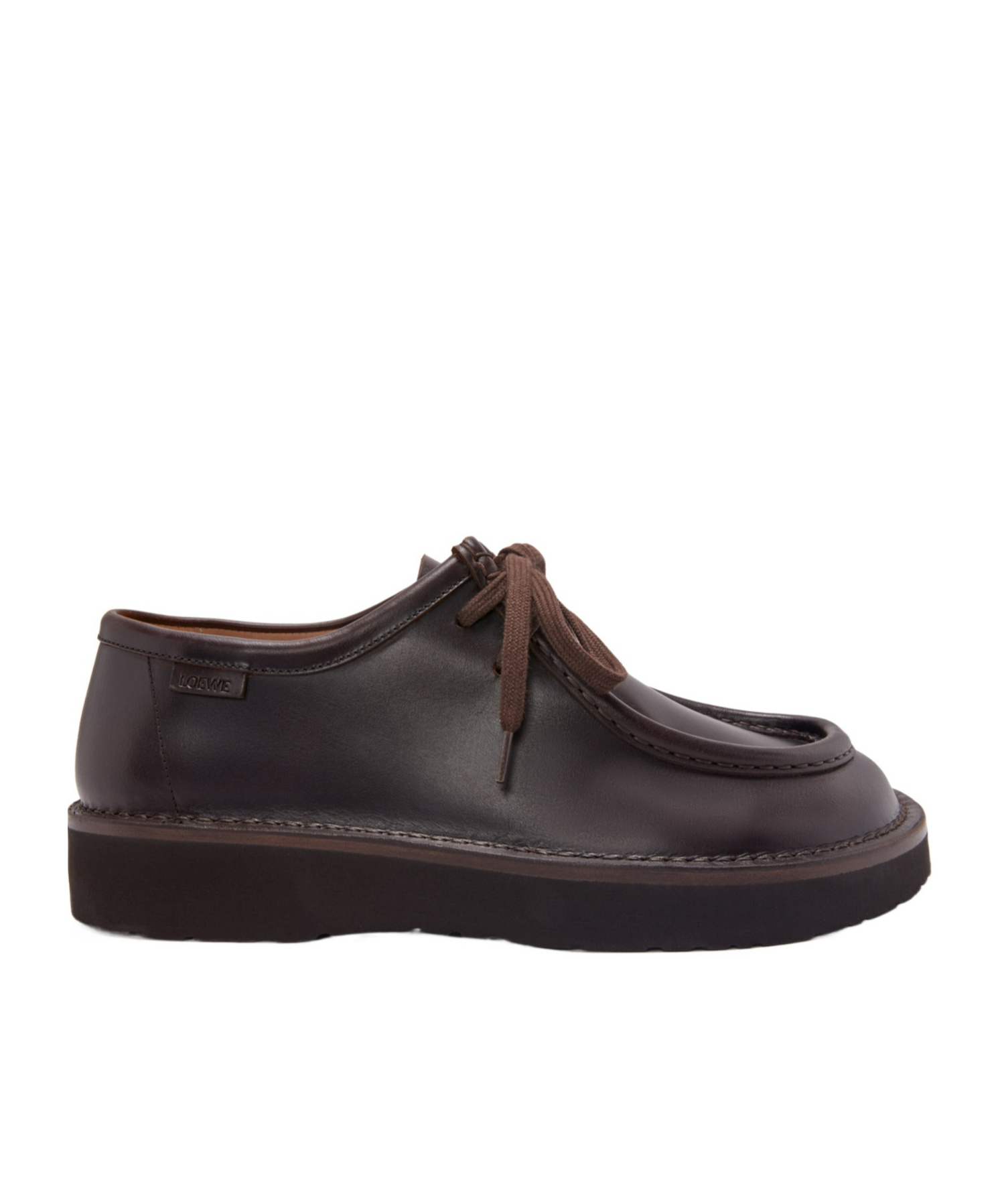 Loewe Faro Leather Loafers In Black