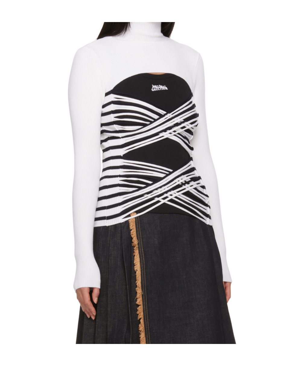 Jean Paul Gaultier Striped Turtleneck