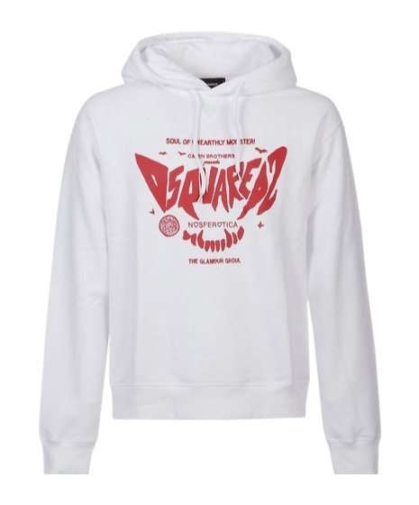 DSQUARED2 DSQUARED2 LOGO-PRINTED DRAWSTRING HOODIE