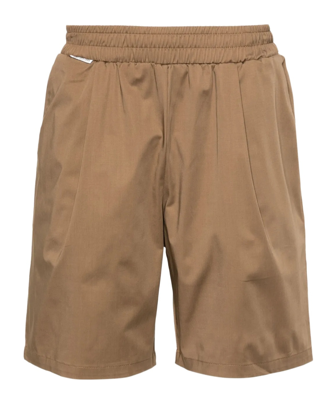 Family First Elasticated-waist Poplin Shorts In Brown
