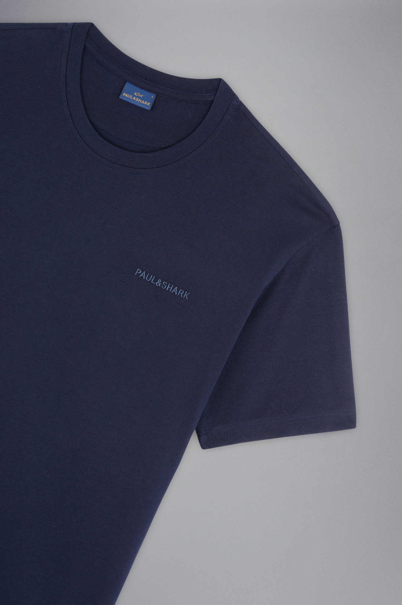 Paul & Shark Embroidery Logo T-shirt In Blue