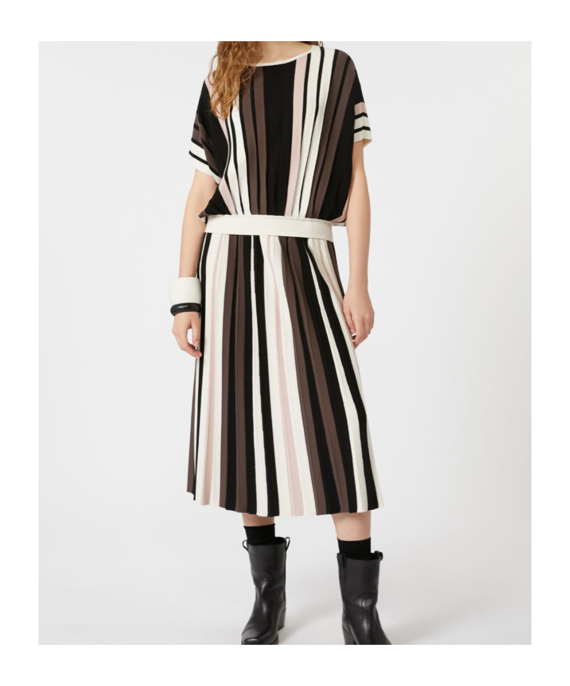 Weekend Max Mara Pleiadi Pleated Viscose Skirt