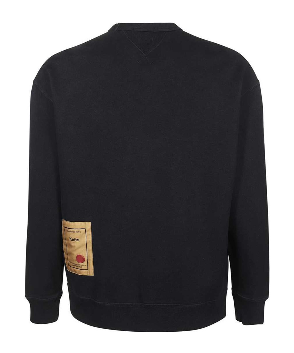 Ten C Long-sleeved Sweater In Black
