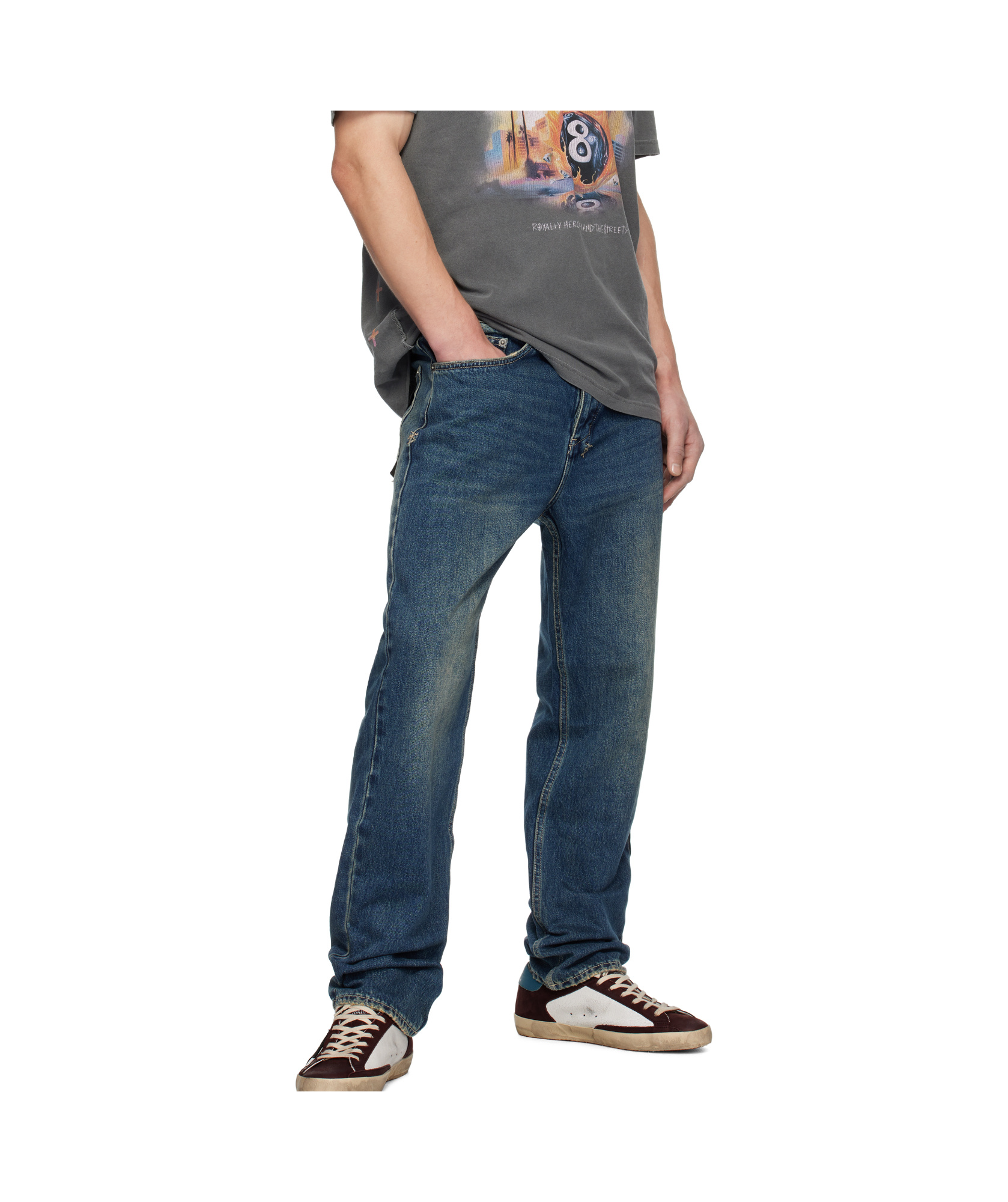 Shop Ksubi Anti K Gasoline Jeans In Blue