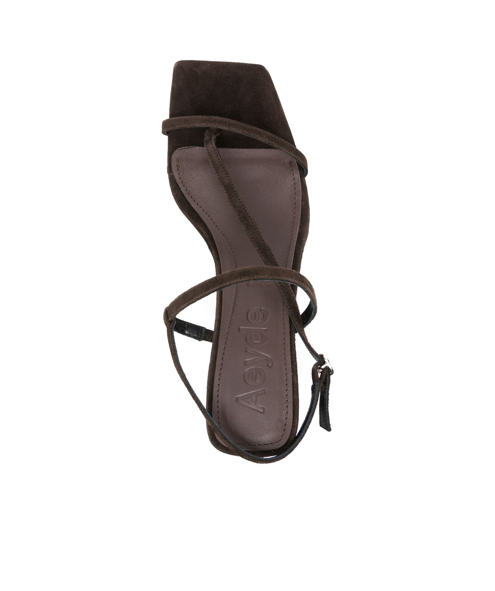 Aeyde Elise Suede Sandals In Black