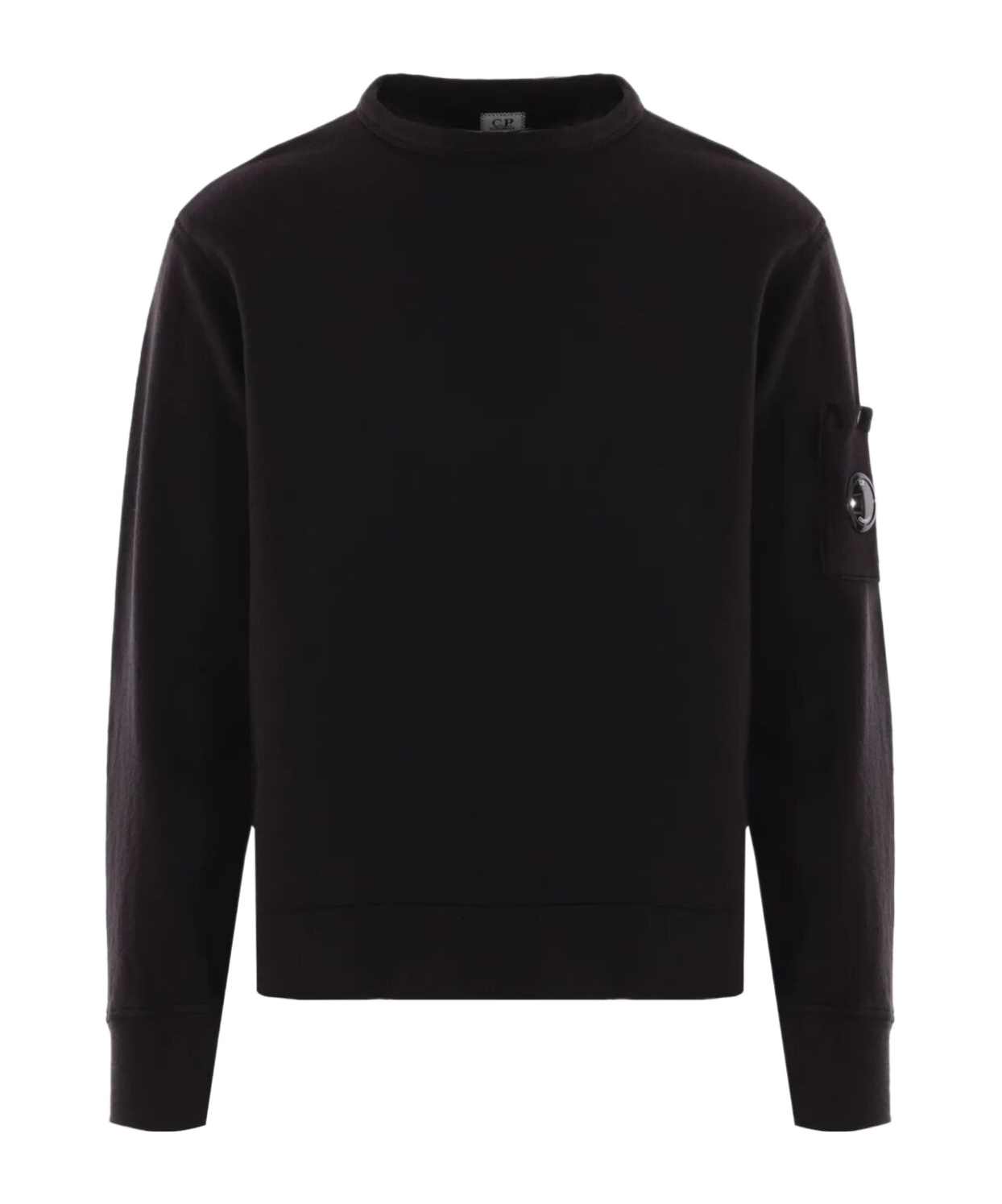 C.p. Company Crewneck Wool Sweater In Gold