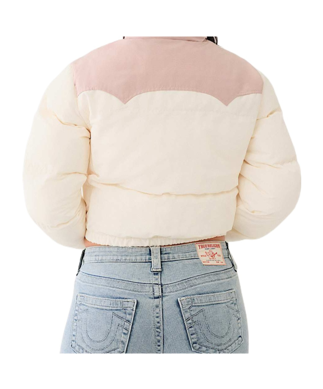 TRUE RELIGION WESTERN ZIP PUFFER JACKET