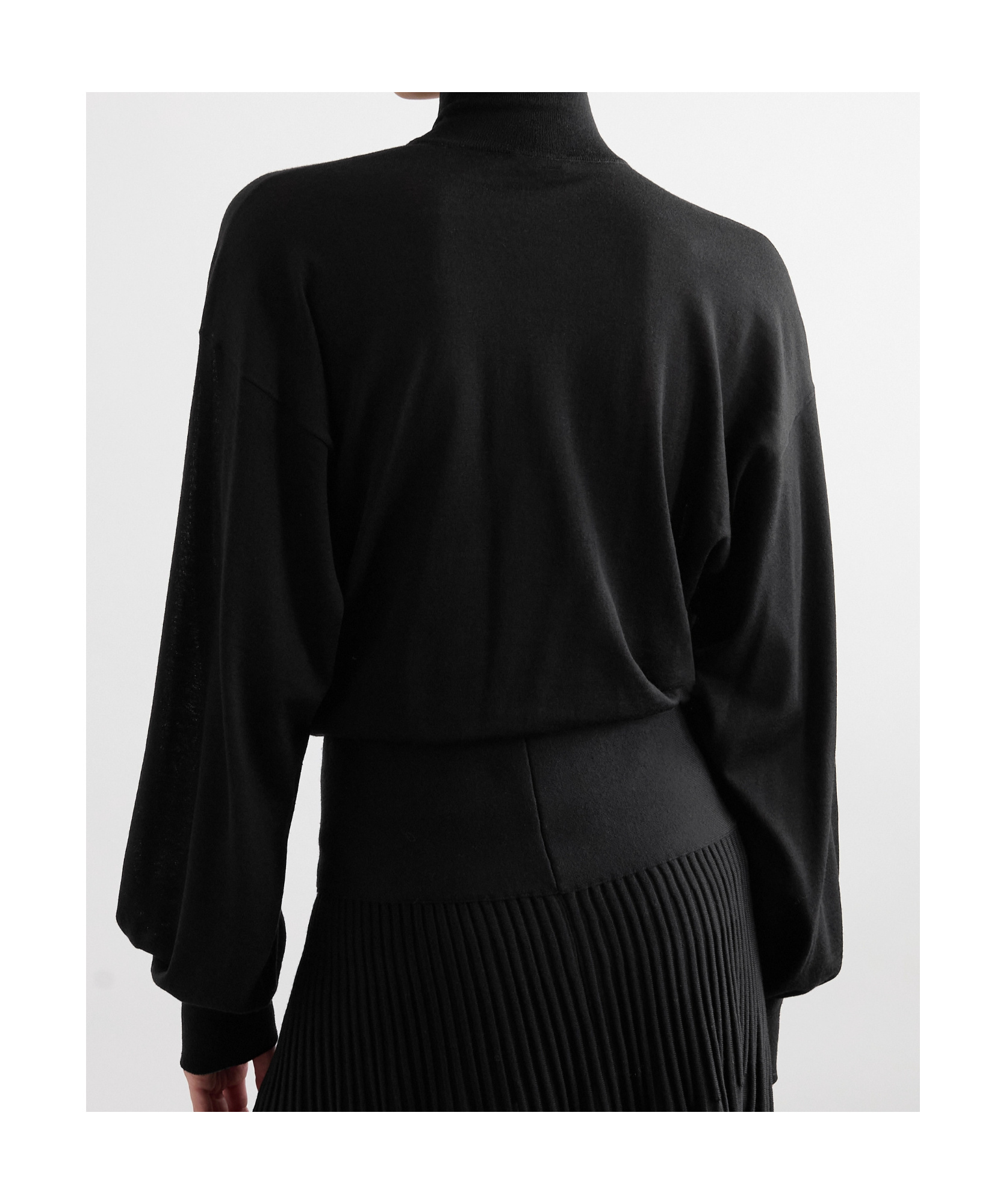 Alaïa High-collar Cut-cut Jumpsuit In Black