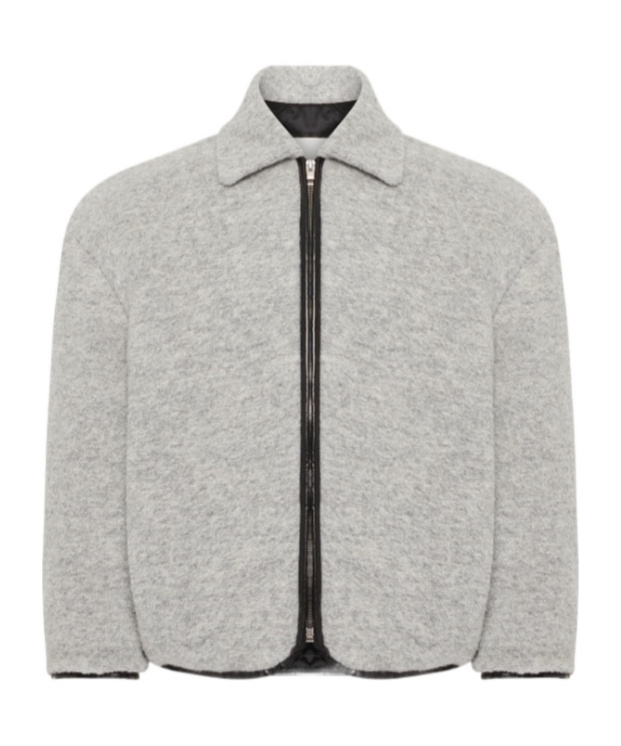 Jw Anderson Wool And Cotton-blend Jacket In Gray