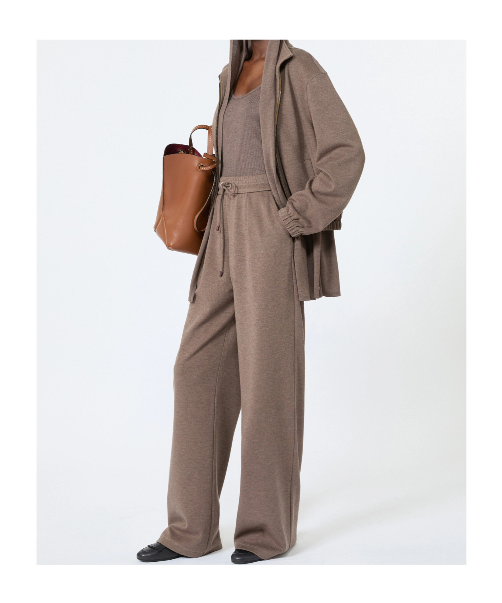 Max Mara Drawstring Track Pants In Neutral