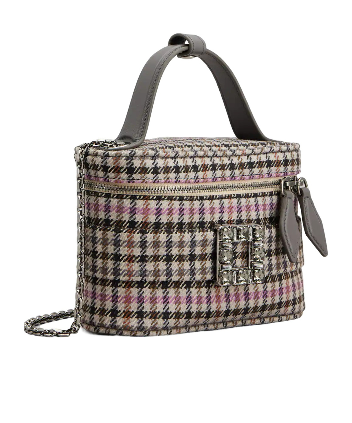 Roger Vivier Vanity Très Vivier Micro Bag In Fabric