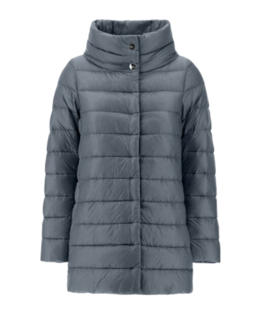 Herno Turtleneck Down Jacket In Gray