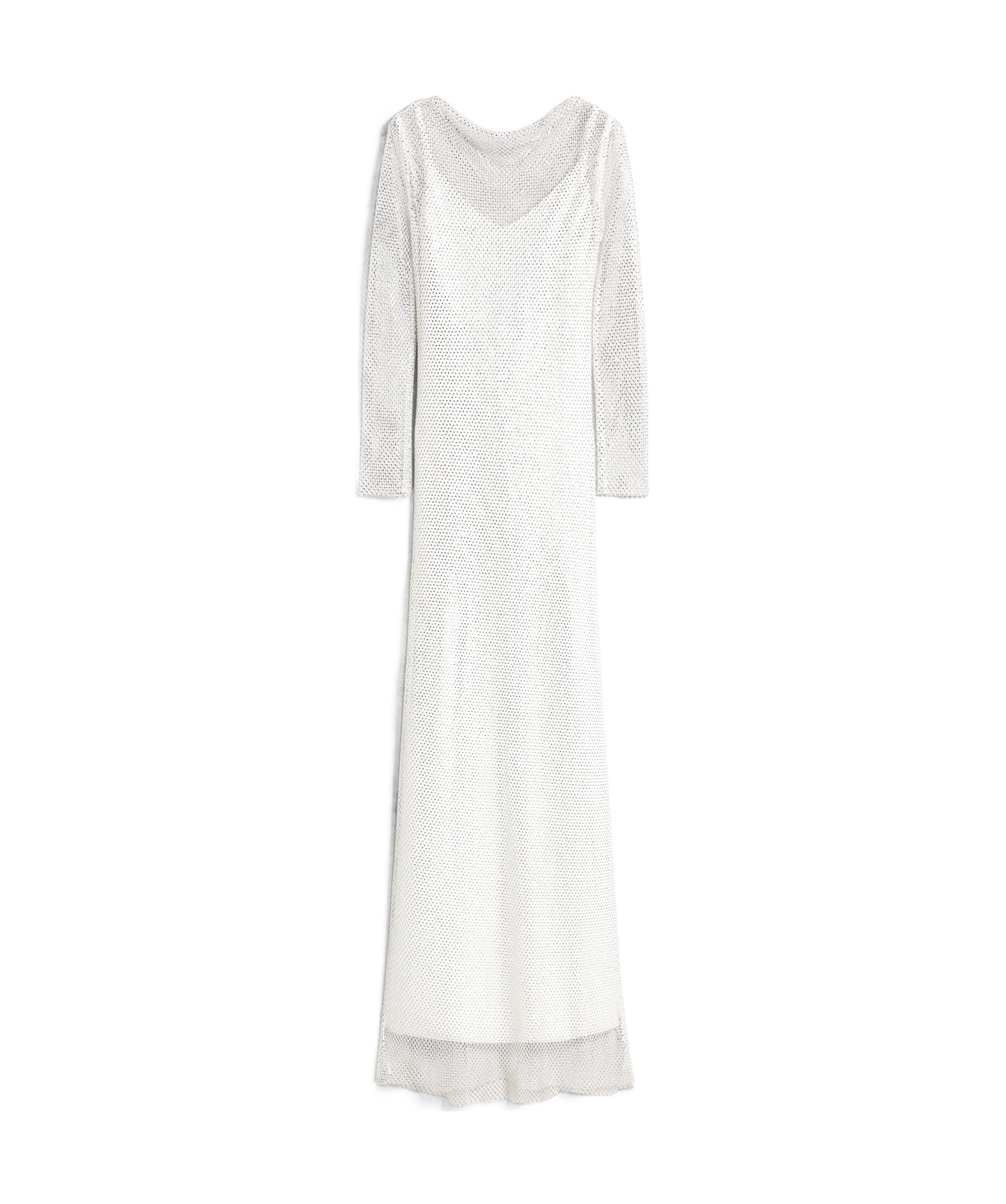 Max Mara Long Sleeve Dress In White