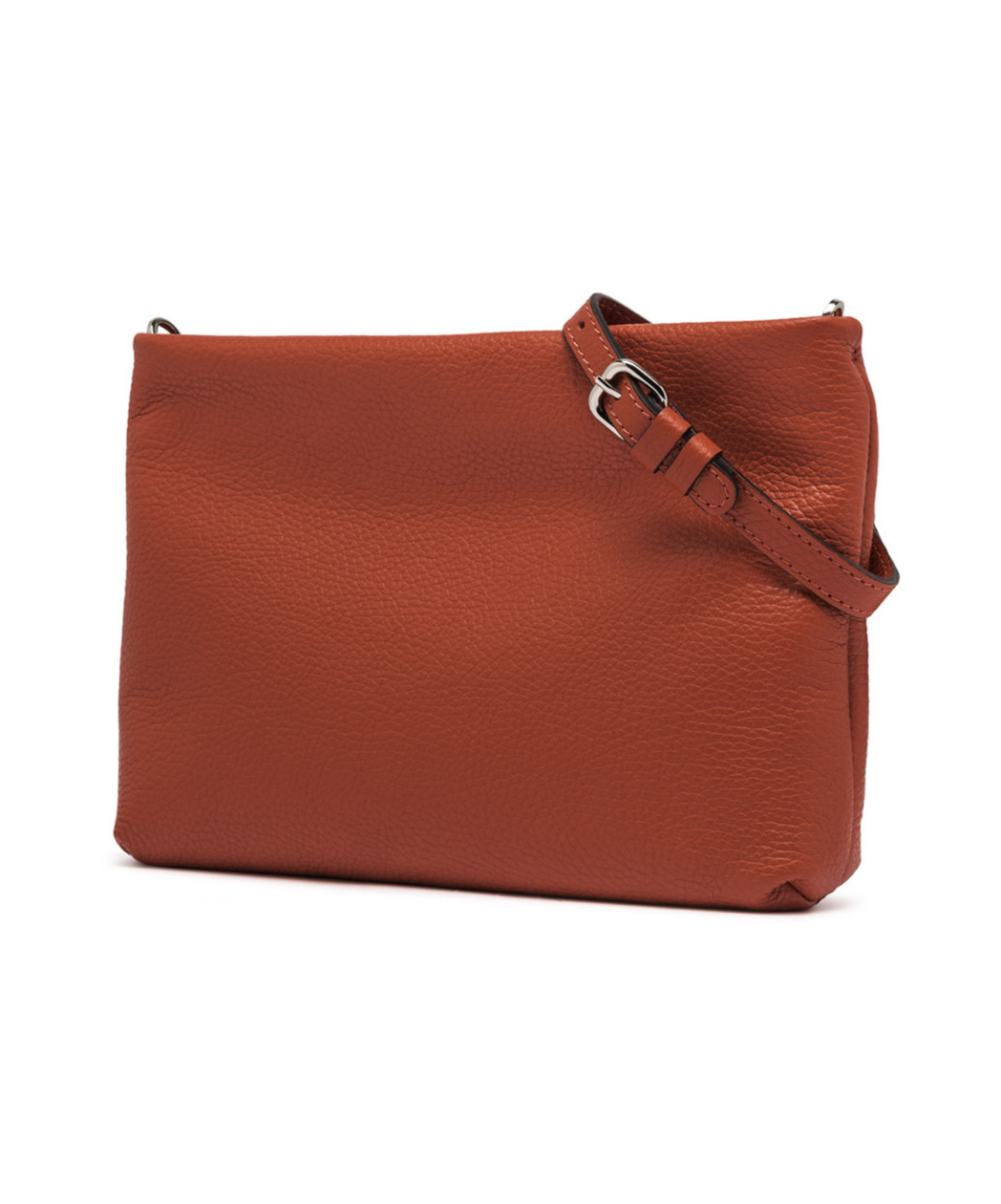 Gianni Chiarini Brenda Clutch Bag In Textured Leather In Brown